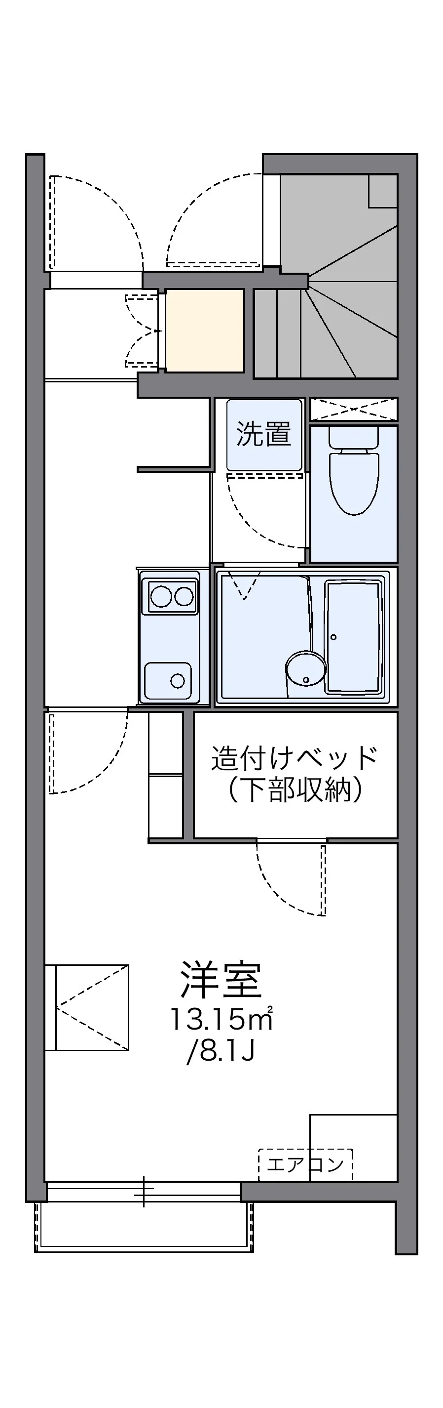 代表的な間取のため実際の間取とは異なる場合があります