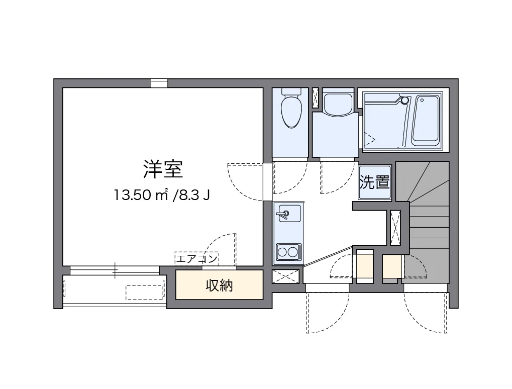 代表的な間取のため実際の間取とは異なる場合があります