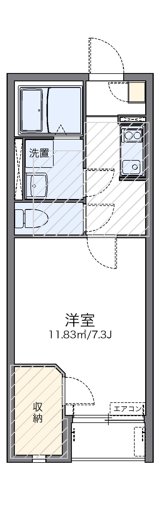 代表的な間取のため実際の間取とは異なる場合があります