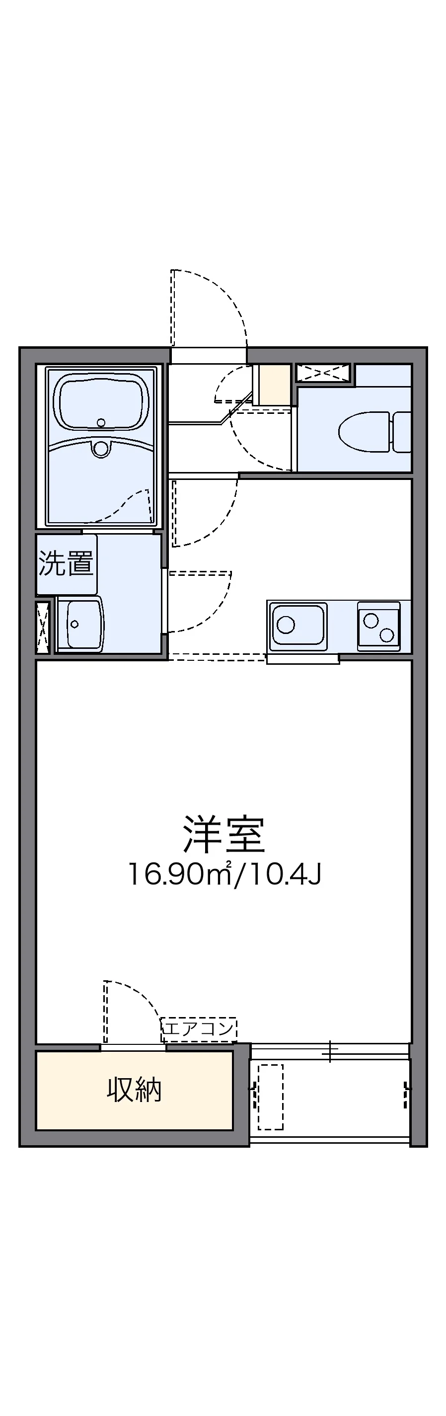 代表的な間取のため実際の間取とは異なる場合があります