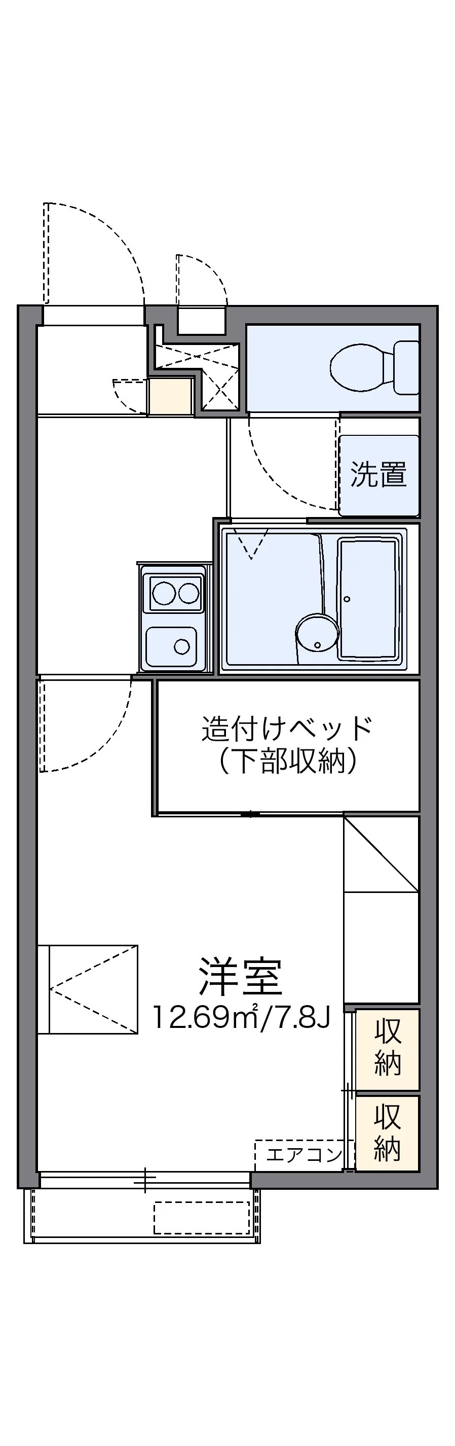 代表的な間取のため実際の間取とは異なる場合があります