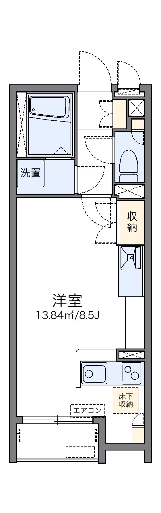 代表的な間取のため実際の間取とは異なる場合があります
