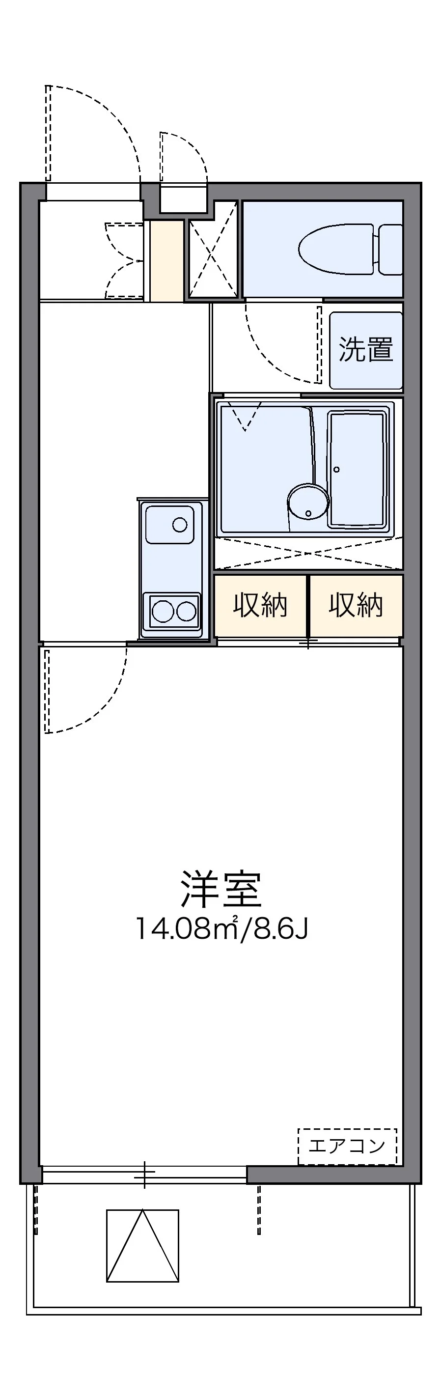 代表的な間取のため実際の間取とは異なる場合があります