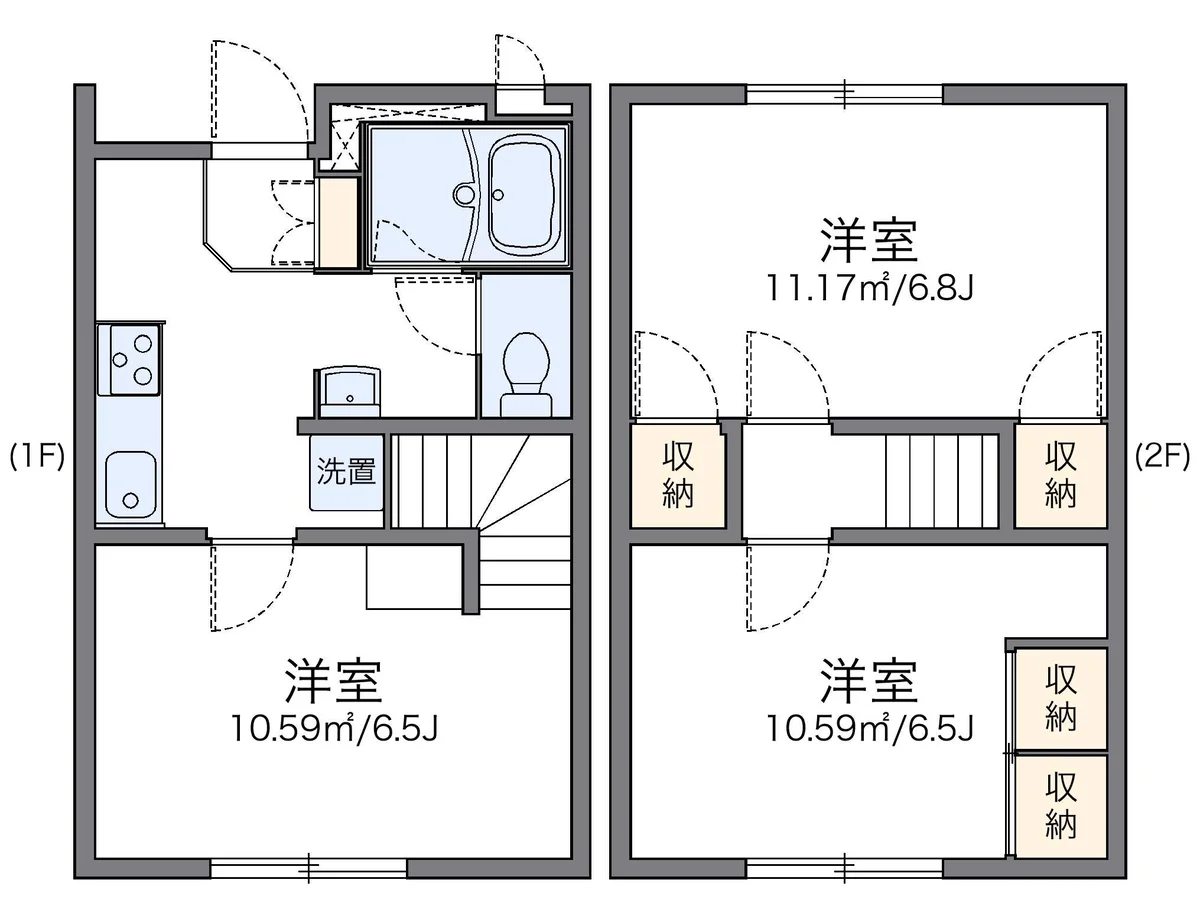 代表的な間取のため実際の間取とは異なる場合があります