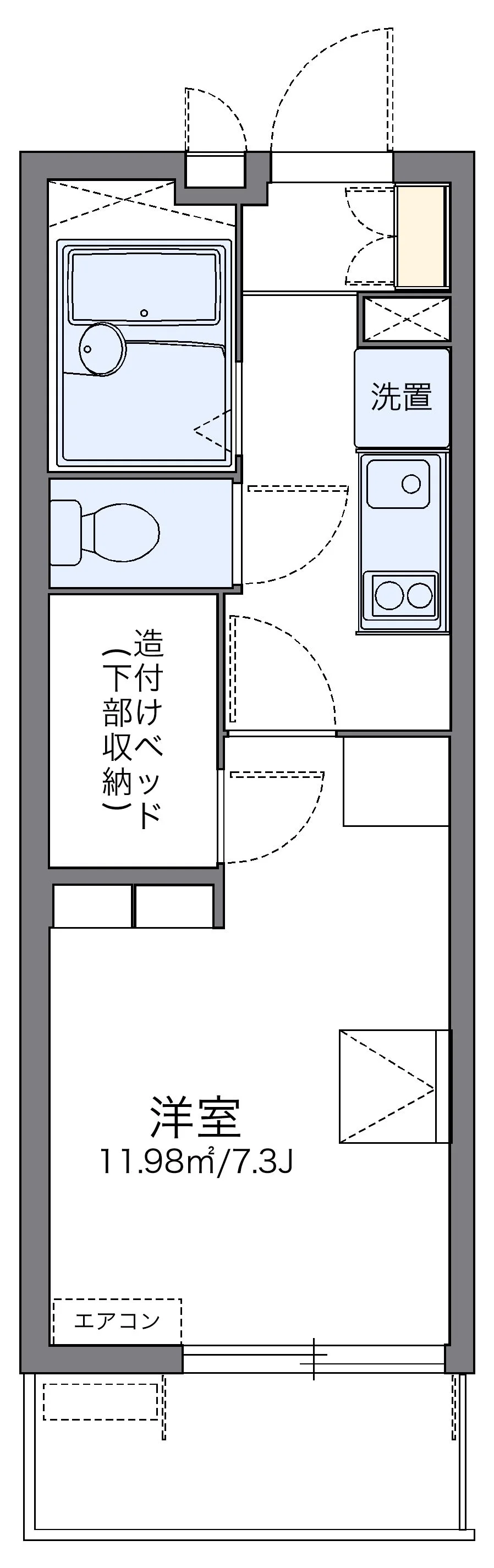 代表的な間取のため実際の間取とは異なる場合があります