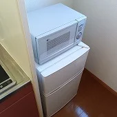 冷蔵庫、電子レンジ