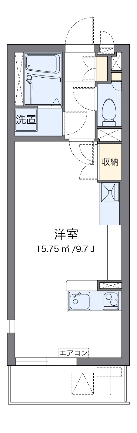 代表的な間取のため実際の間取とは異なる場合があります
