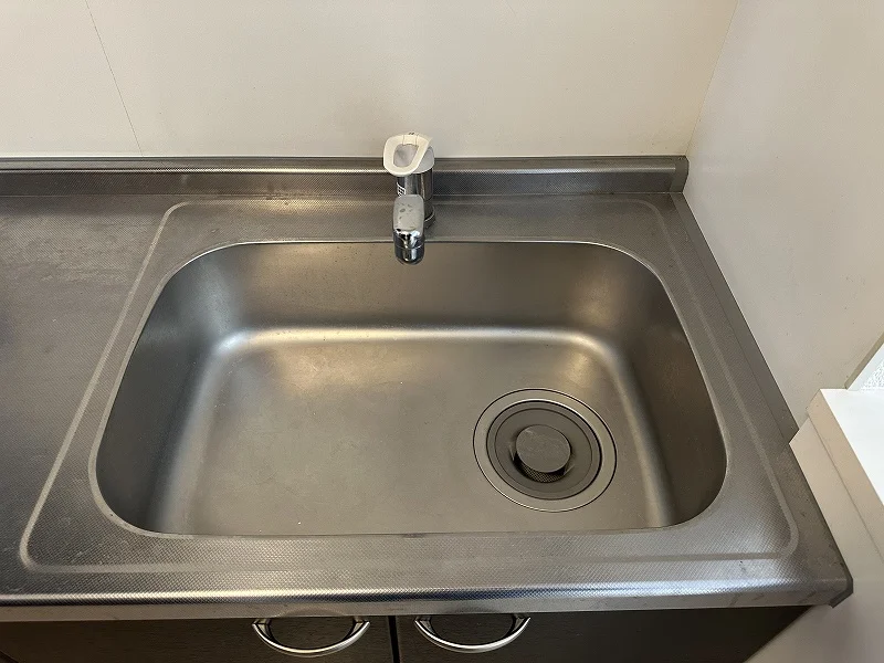 キッチン混合水栓設置済みです