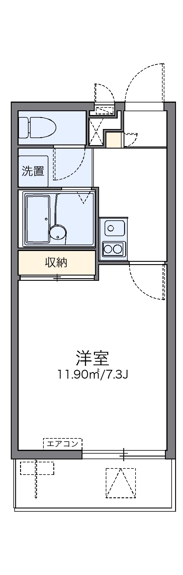 代表的な間取のため実際の間取とは異なる場合があります