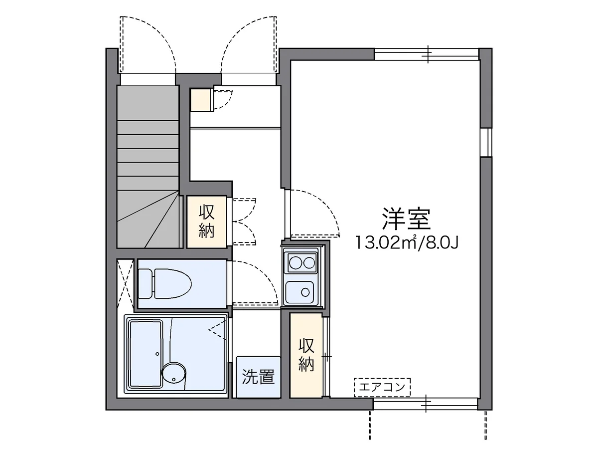 代表的な間取のため実際の間取とは異なる場合があります
