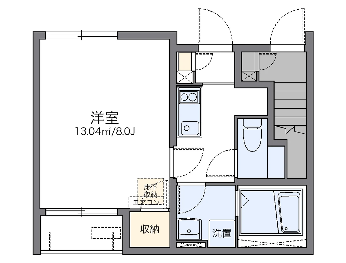 代表的な間取のため実際の間取とは異なる場合があります