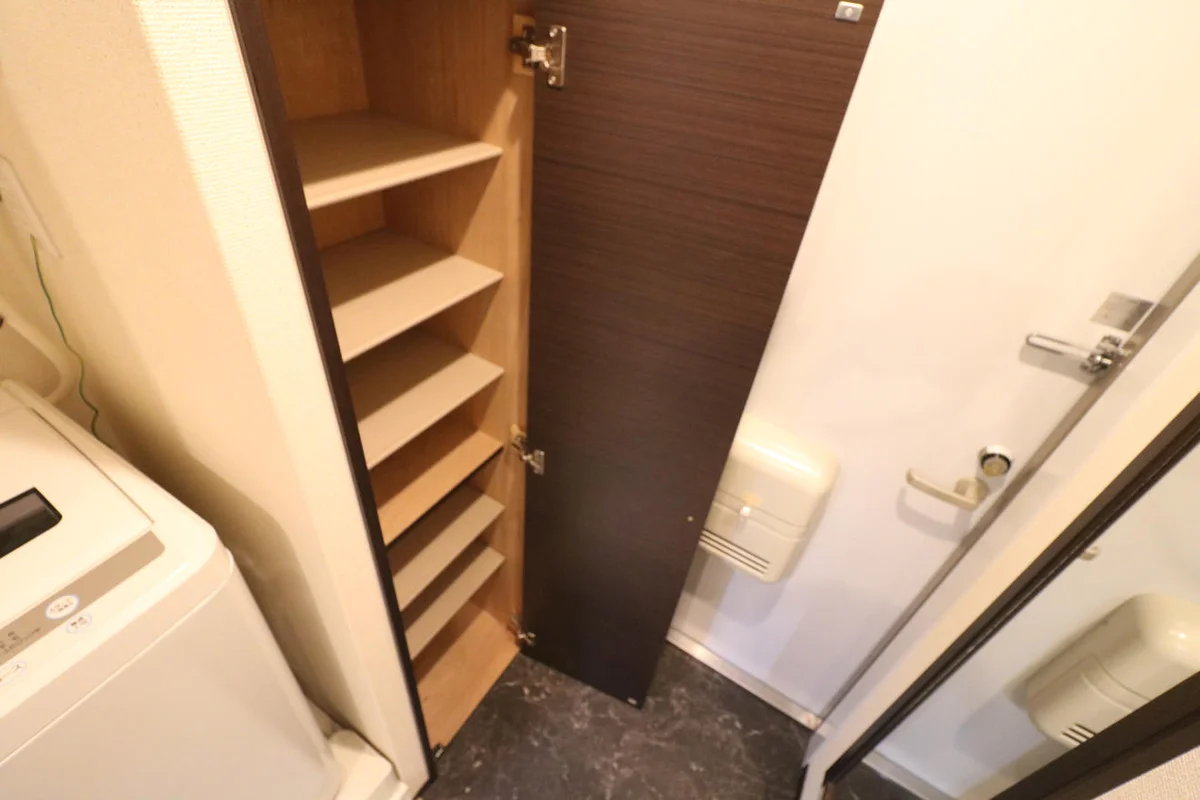 大型シューズボックス完備により女性でも安心