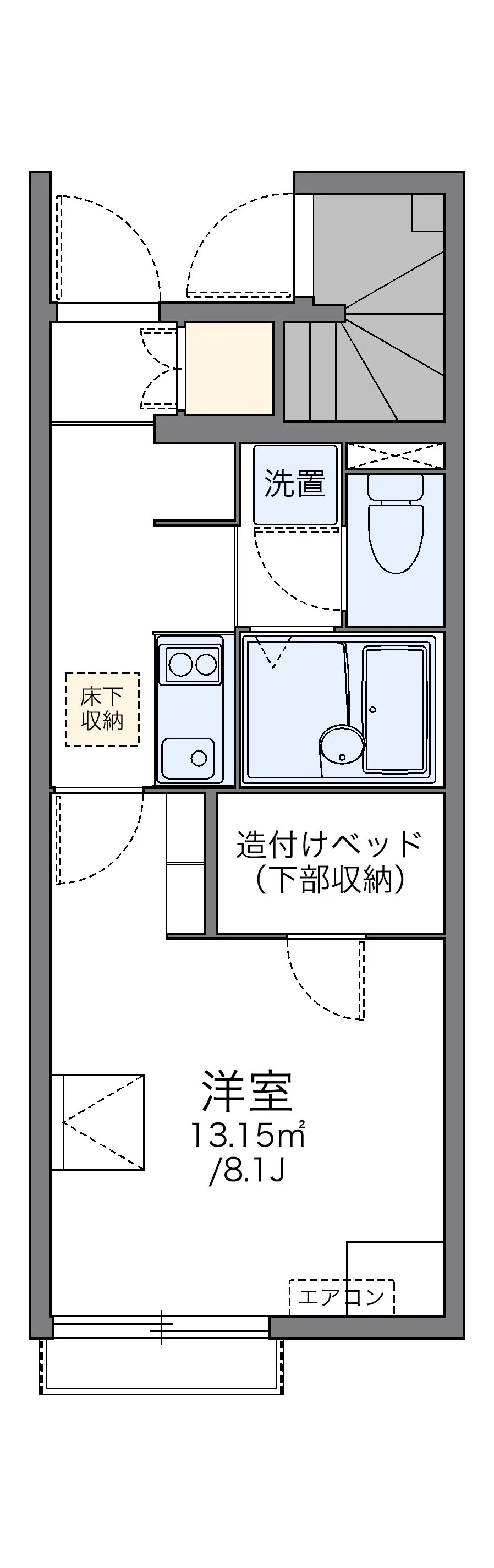 代表的な間取のため実際の間取とは異なる場合があります