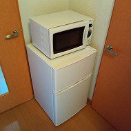 冷蔵庫、電子レンジ