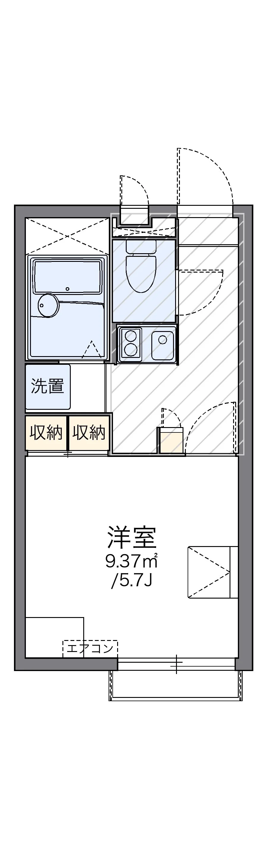 代表的な間取のため実際の間取とは異なる場合があります