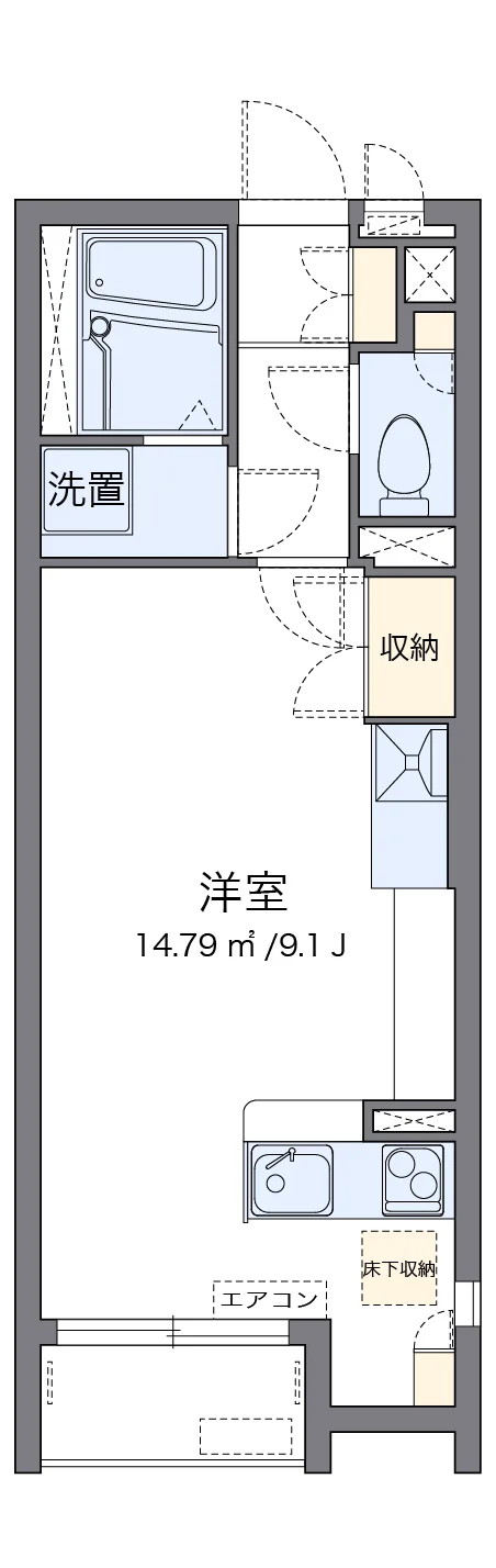 代表的な間取のため実際の間取とは異なる場合があります