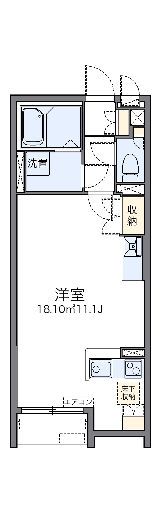 代表的な間取のため実際の間取とは異なる場合があります