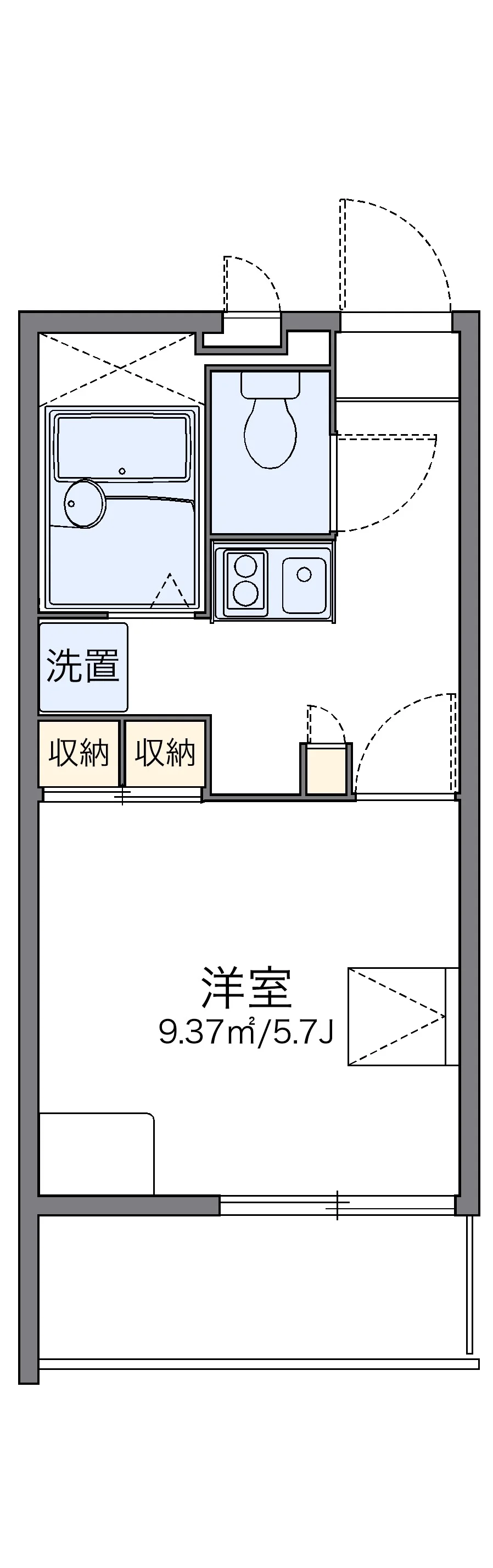 代表的な間取のため実際の間取とは異なる場合があります