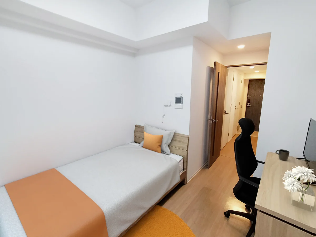 写真はお部屋のイメージです。ラグなどの室内装飾はございません。