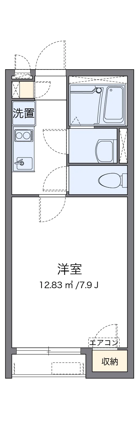 代表的な間取のため実際の間取とは異なる場合があります