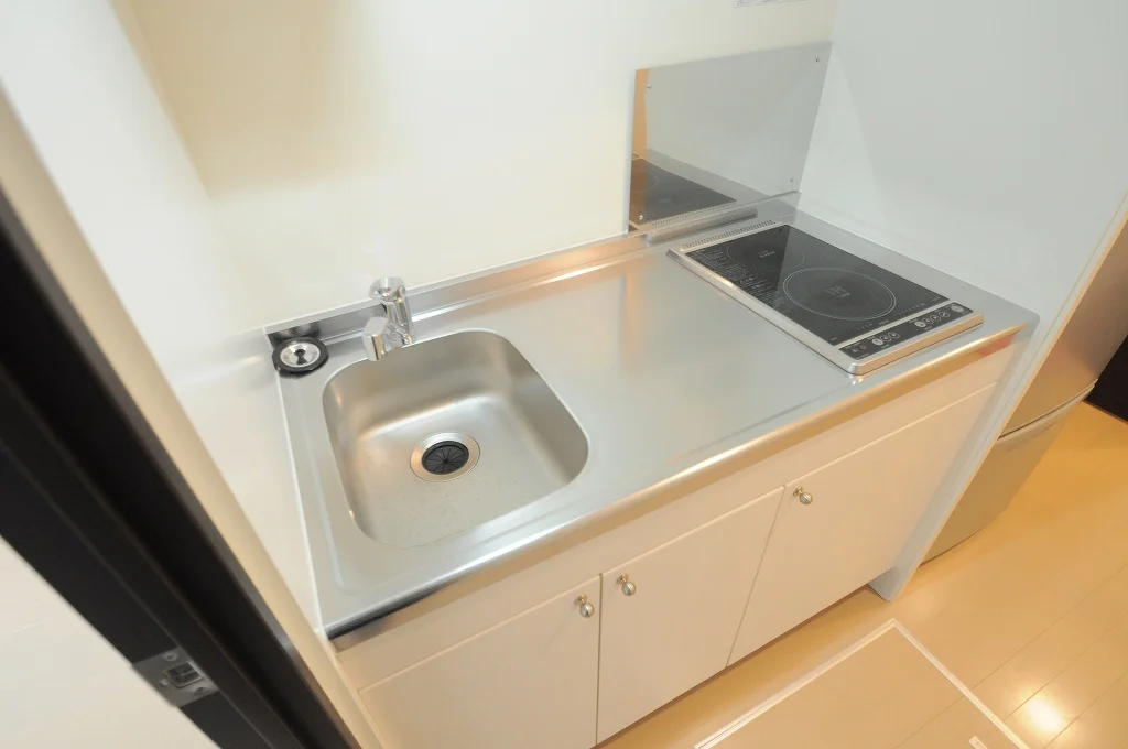 ２口コンロのキッチン