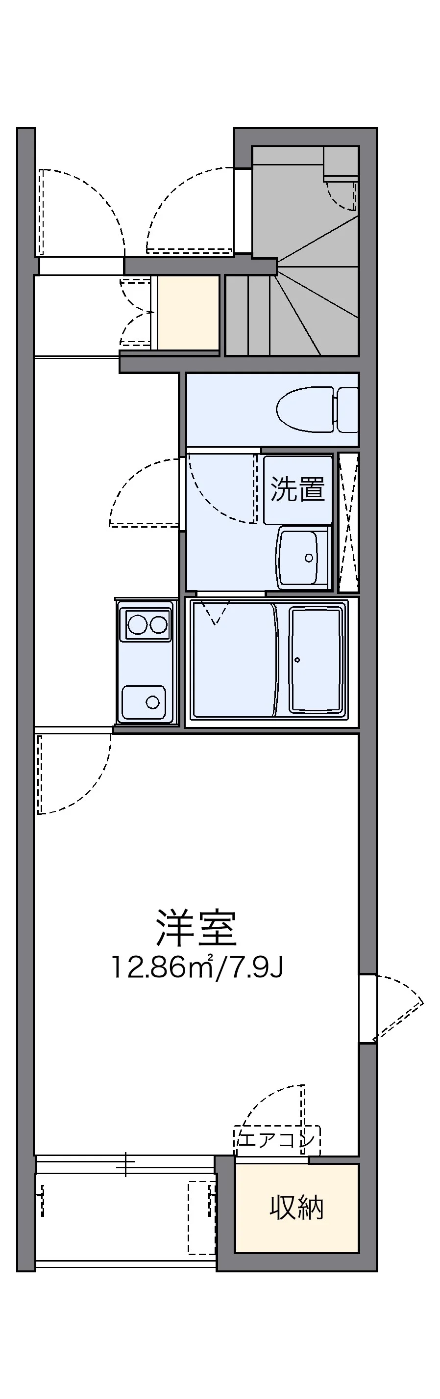 代表的な間取のため実際の間取とは異なる場合があります