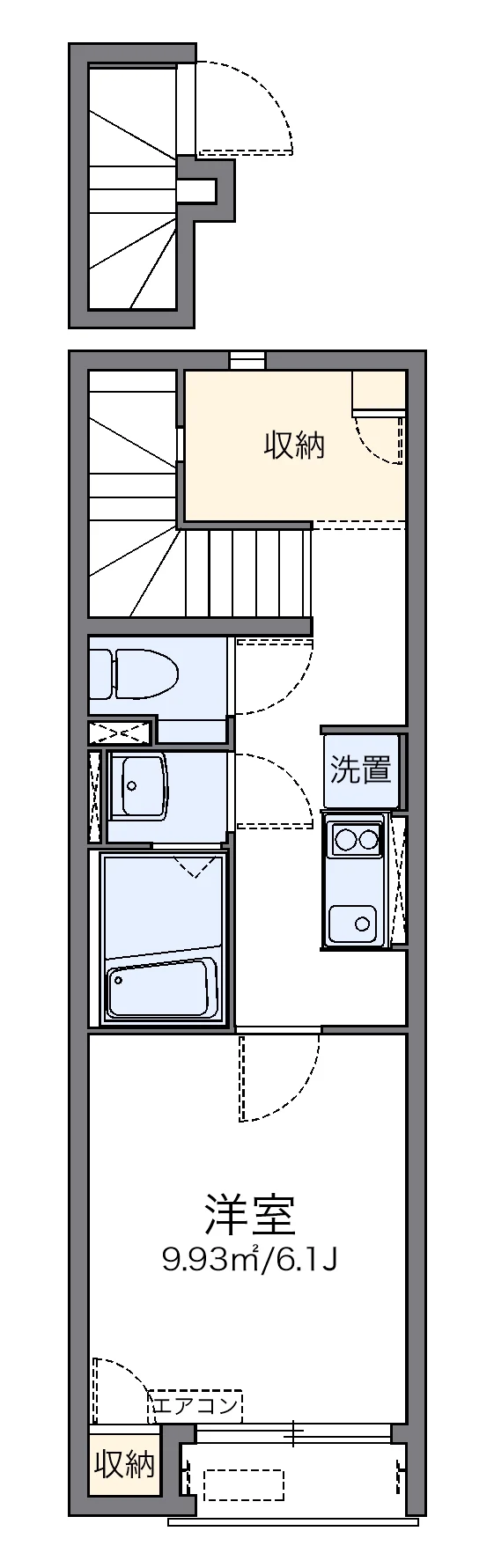 代表的な間取のため実際の間取とは異なる場合があります