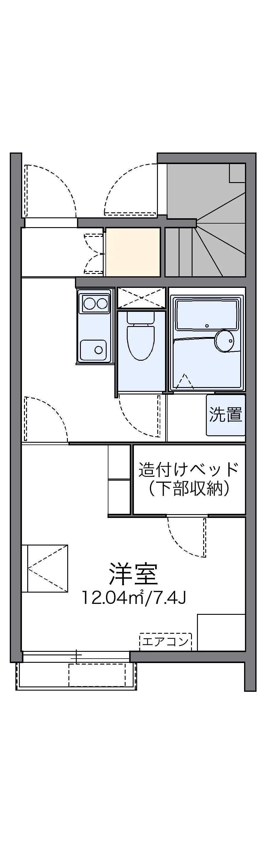 代表的な間取のため実際の間取とは異なる場合があります