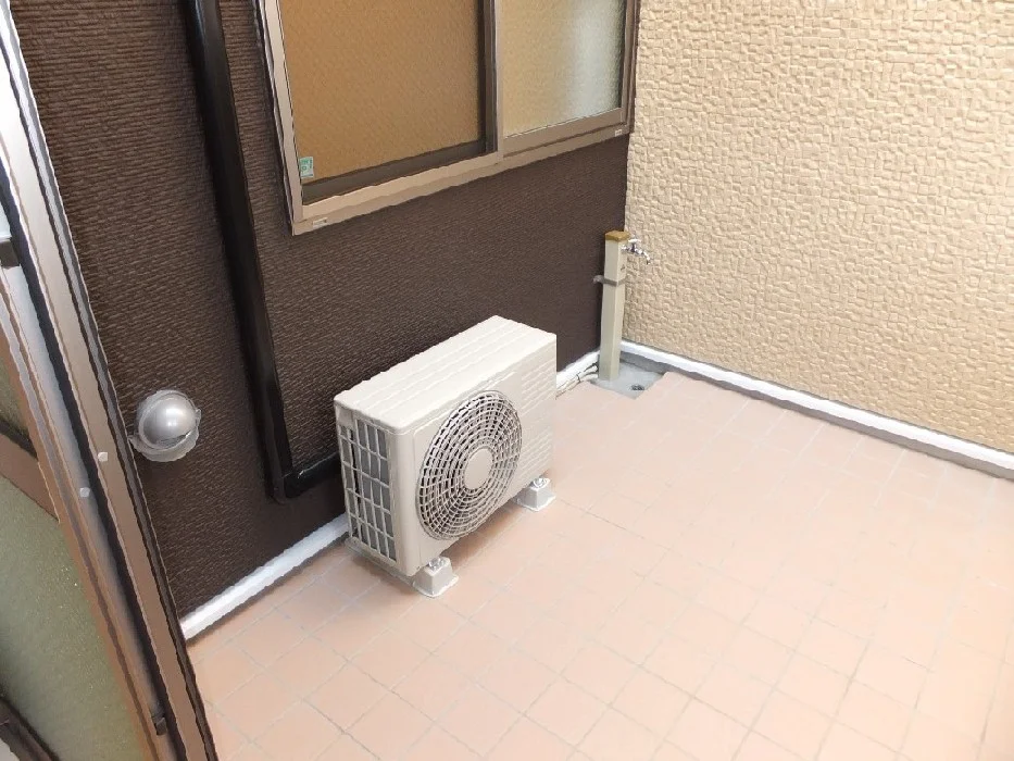 吹き抜けバルコニーに蛇口あり