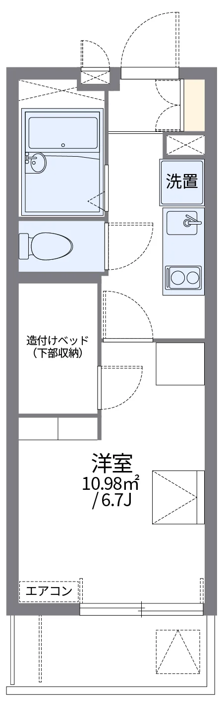 代表的な間取のため実際の間取とは異なる場合があります