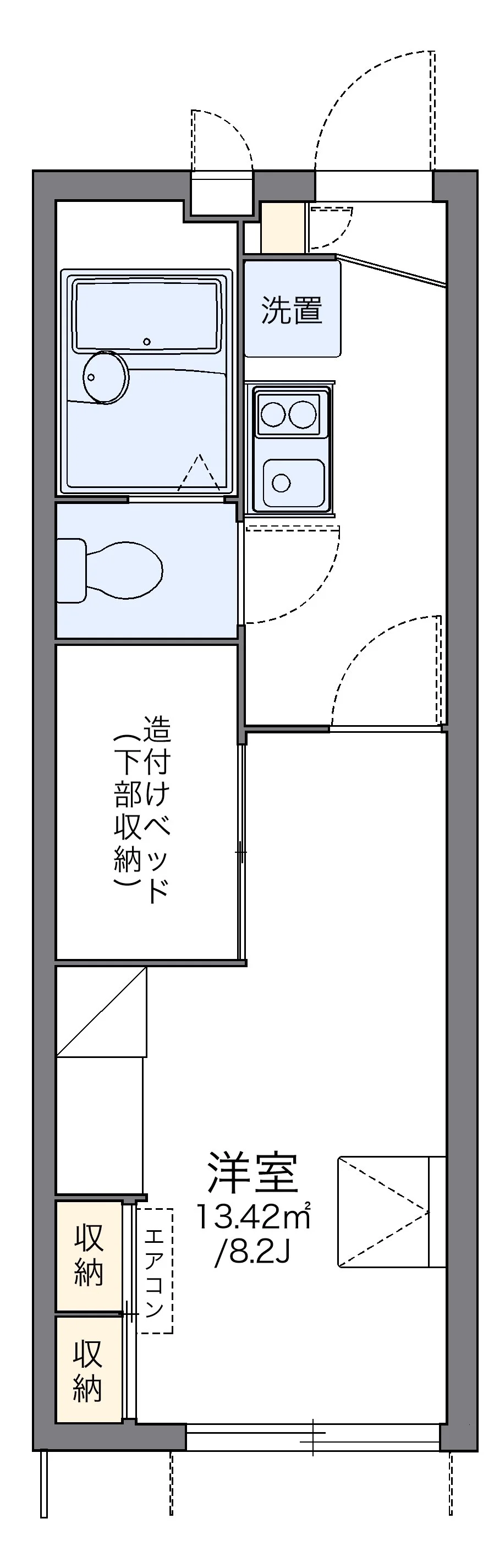 代表的な間取のため実際の間取とは異なる場合があります