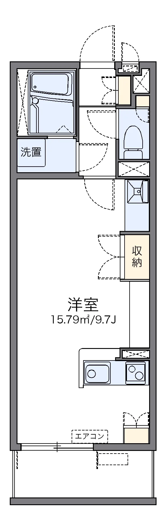 代表的な間取のため実際の間取とは異なる場合があります
