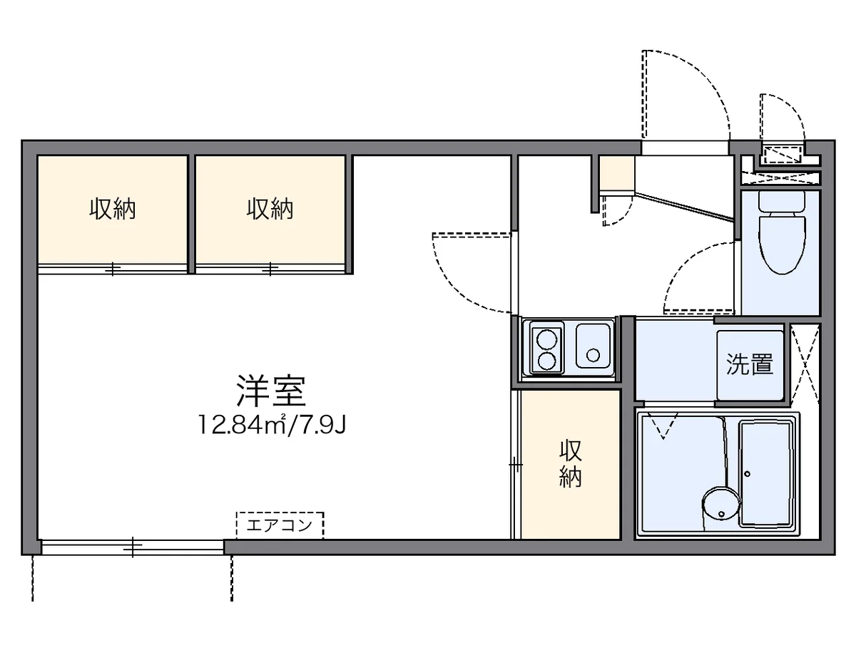 代表的な間取のため実際の間取とは異なる場合があります