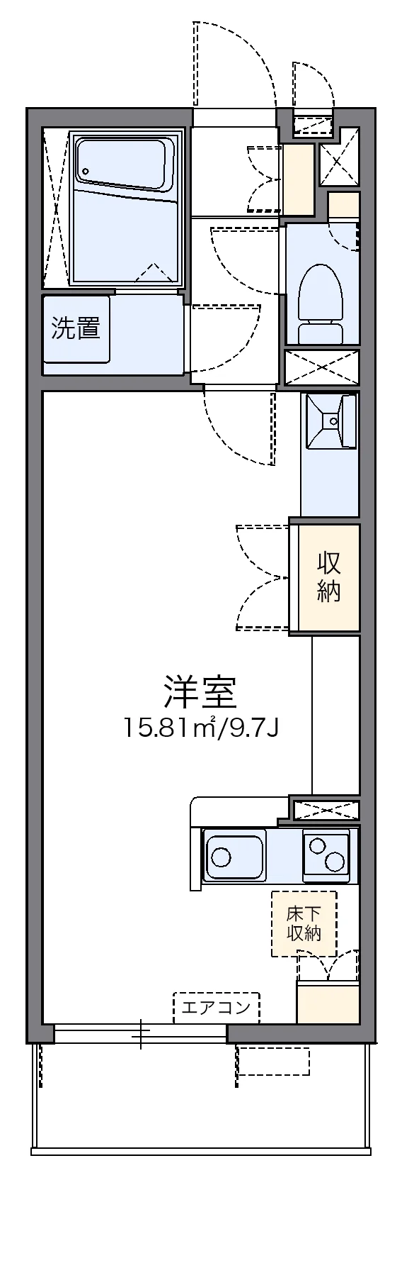 代表的な間取のため実際の間取とは異なる場合があります