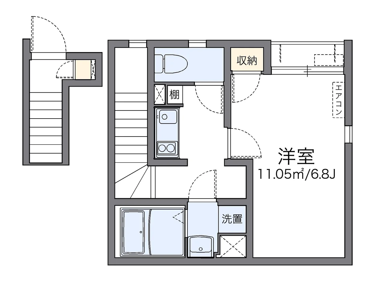 代表的な間取のため実際の間取とは異なる場合があります