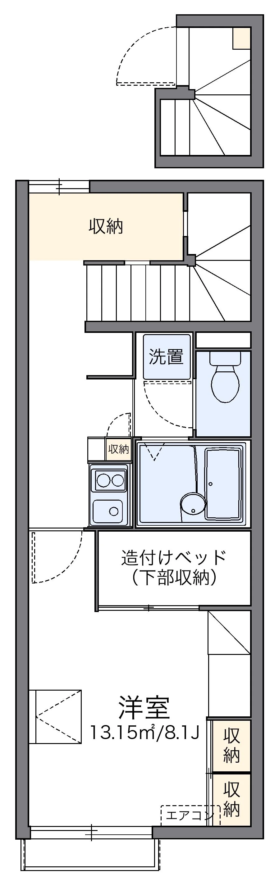 代表的な間取のため実際の間取とは異なる場合があります