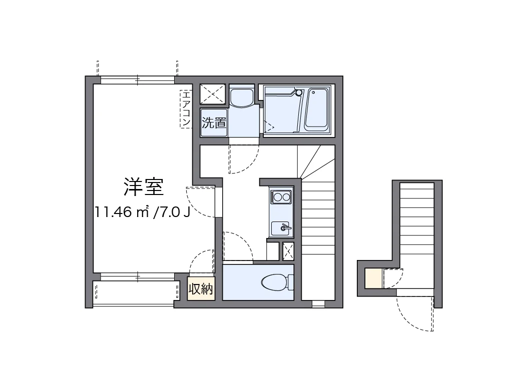 代表的な間取のため実際の間取とは異なる場合があります