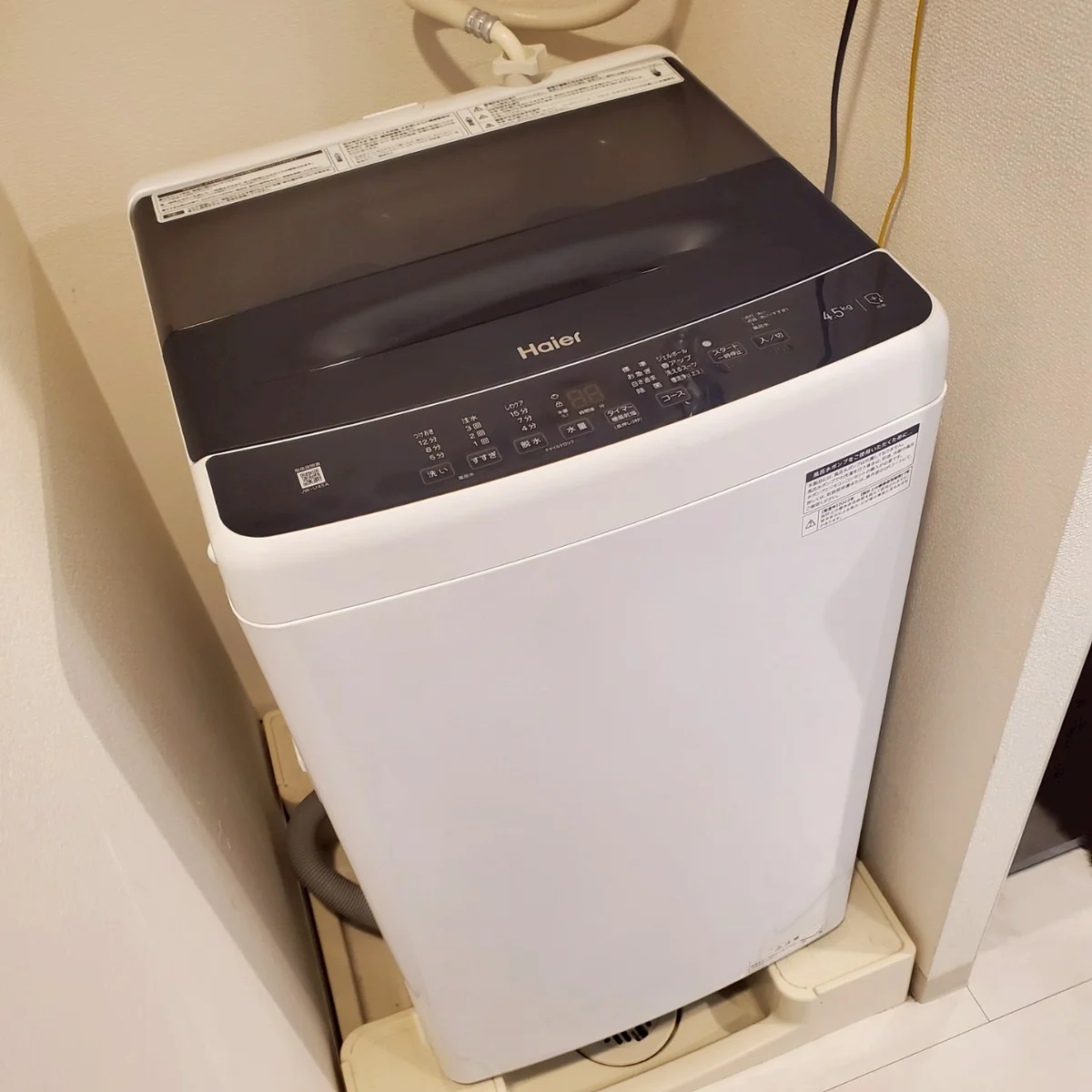 安心の洗濯機付き♪