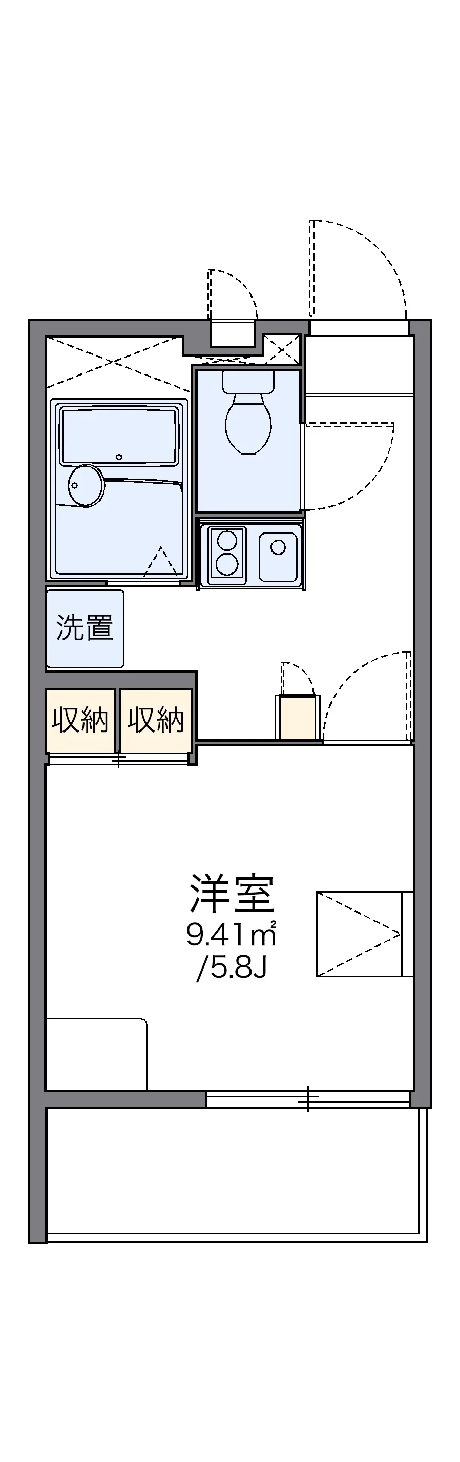 代表的な間取のため実際の間取とは異なる場合があります