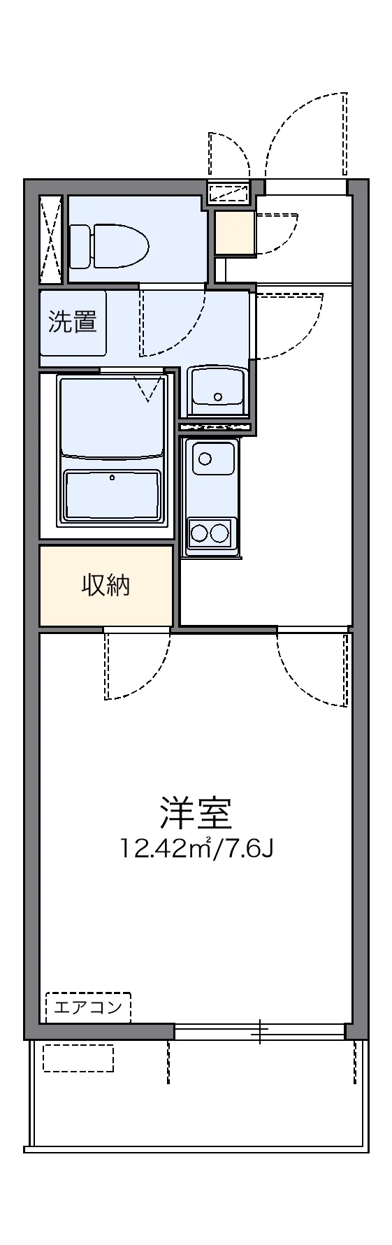 代表的な間取のため実際の間取とは異なる場合があります