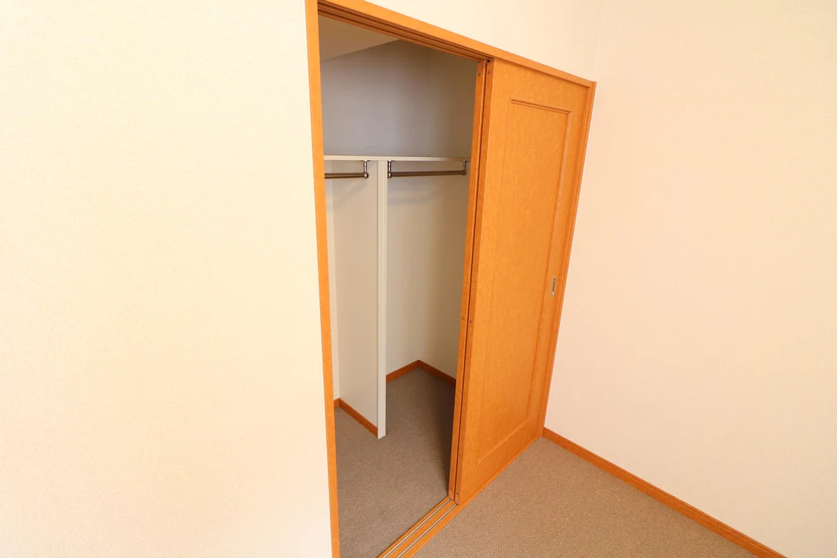 大型クローゼットにより女性の方でも収納が安心！