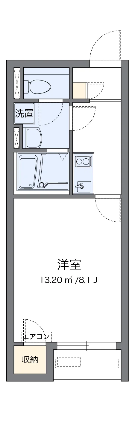 代表的な間取のため実際の間取とは異なる場合があります