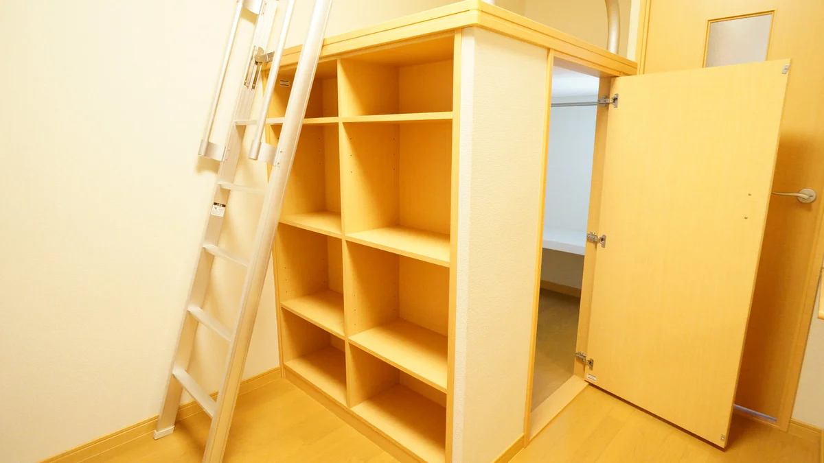 収納力抜群のウォーキングクローゼット