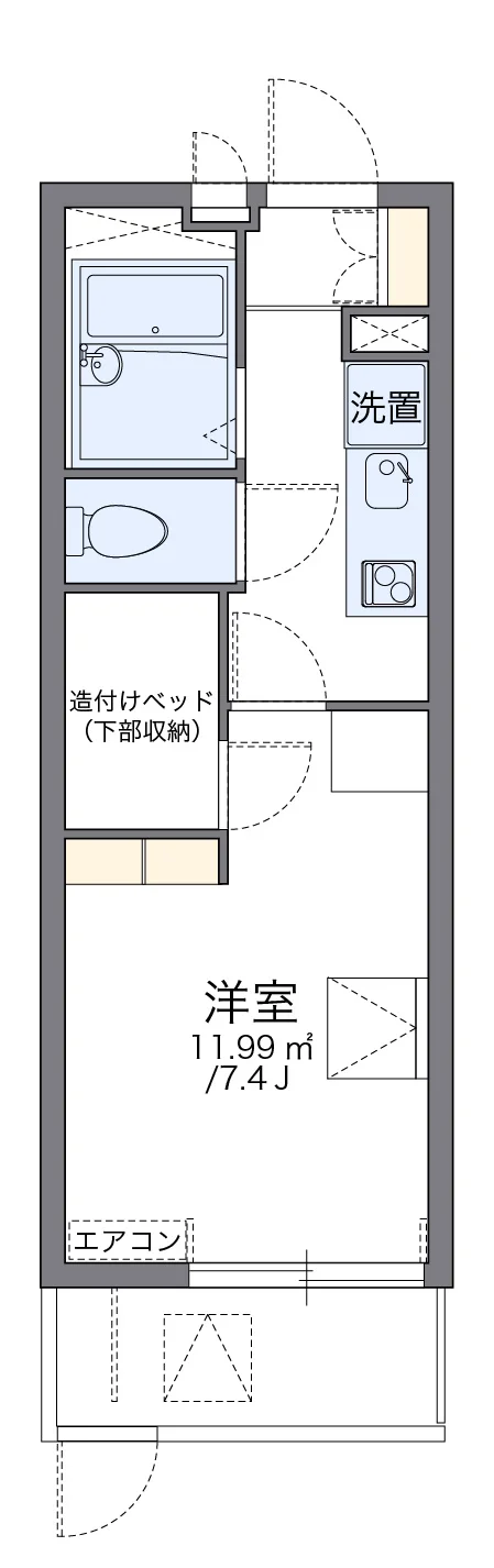 代表的な間取のため実際の間取とは異なる場合があります