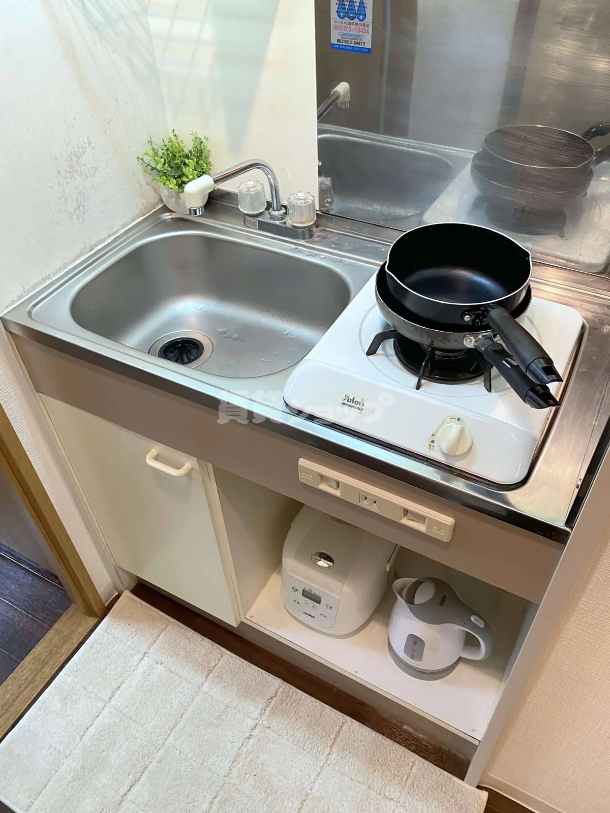 ガスコンロ付きキッチン♪