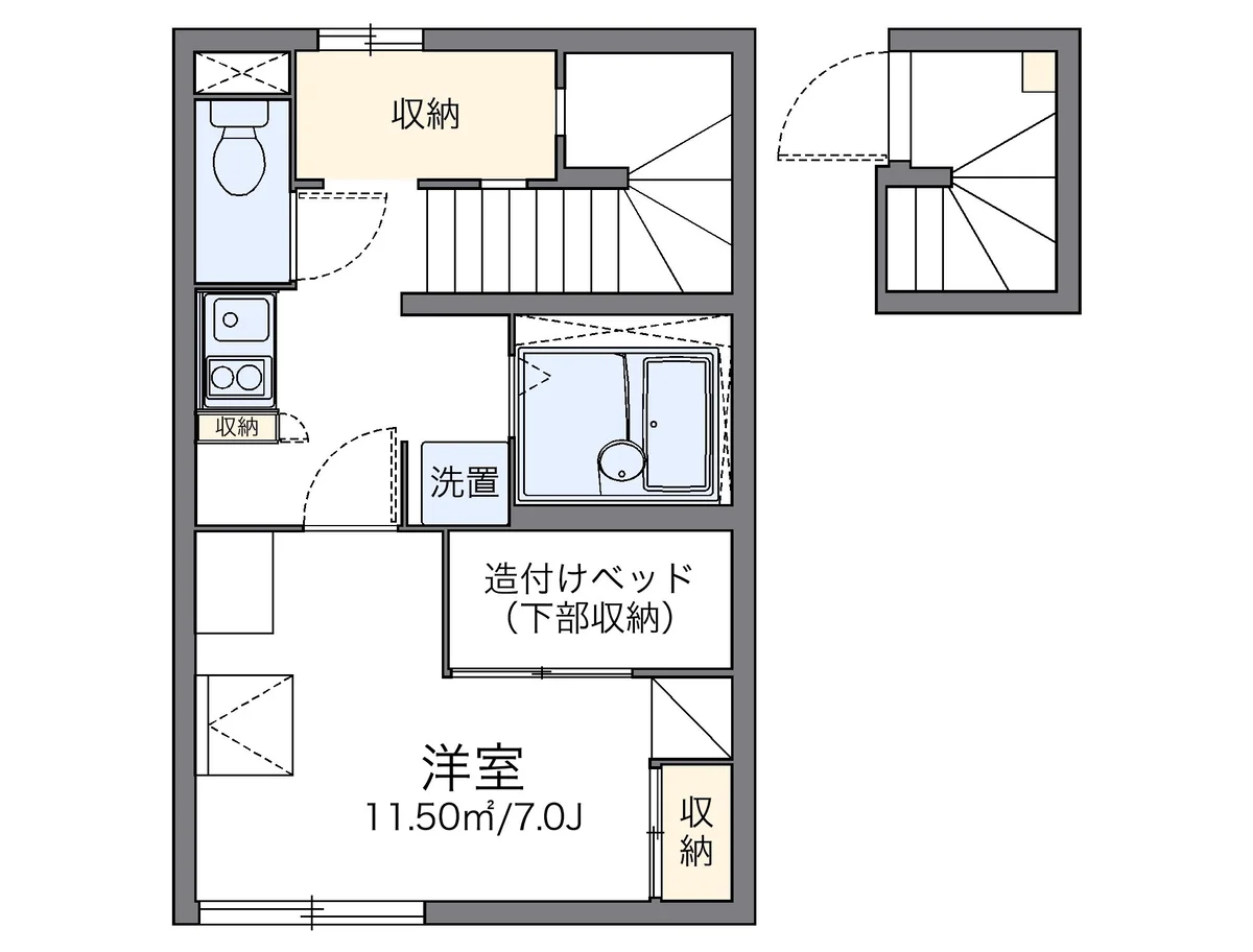 代表的な間取のため実際の間取とは異なる場合があります