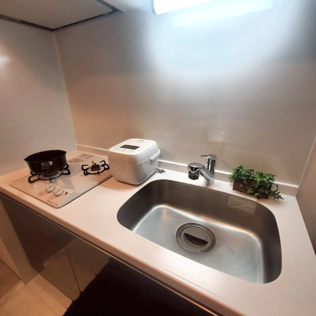 2口ガスコンロでお料理も楽ちん♪♪