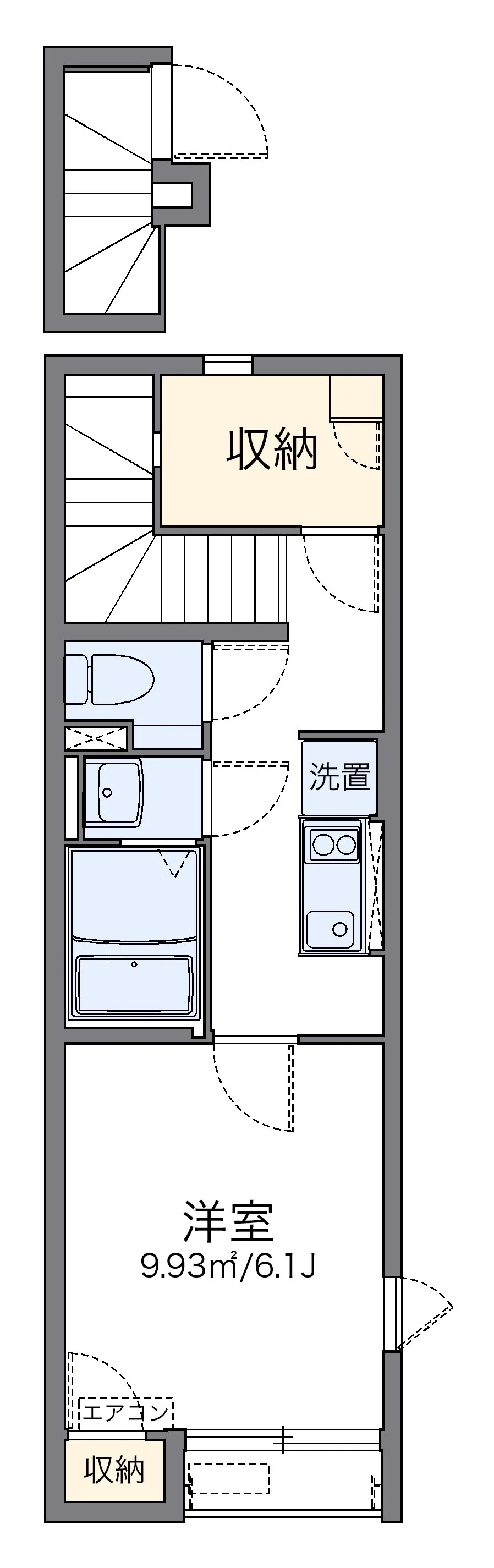 代表的な間取のため実際の間取とは異なる場合があります