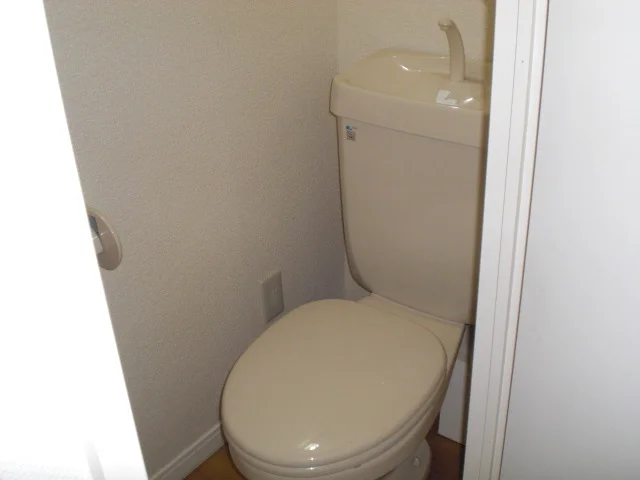 トイレはシンプルなタイプ。