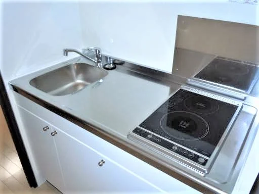 2口電気コンロ（IH+ラジエントヒーター）